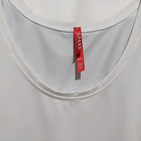 (2)Spanx Suit Yourself Scoop Neck Tank Bodysuit (1-White & 1-Black) - Picture 9 of 14